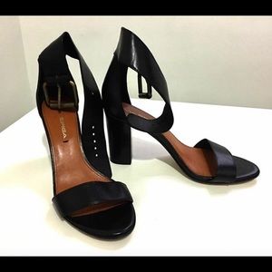 Via Spiga - Black Ankle Strap Sandals